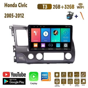 Baodandp 10 Zoll Android Auto Radio Carplay Für Honda Civic 2005-2012 Auto Multimedia Video Player Gps Navigation Wifi 2 + 32gb