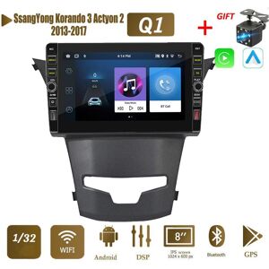 Icreative 8 Zoll 2 Din Android Autoradio Multimedia Video Player Für Ssangyong Korando 3 Actyon 2 2013-2017 Mit Knopf Knopf Wifi 1+32gb