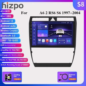 Hizpo 4g+wifi 2 Din Android Autoradio Für Au-Di A6 C5 1997 - 2004 S6 Rs6 Carplay Auto Multimedia Gps 2din Autoradio Navi Gps Head Unit Autoaudio Video