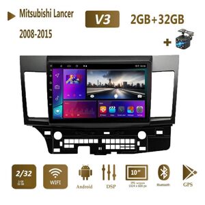 Icreative Android Auto Radio Für Mitsubishi Lancer 10 Cy 2008-2015 Multimedia Video Player 2 Din Wifi Navigation Gps Carplay Stereo 2 + 32gb