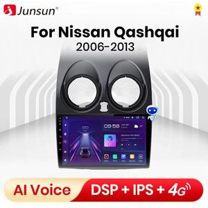 Junsun V1 4 + 64g Carplay Android Auto Radio Coche Mit Pantalla Für Nissan Qashqai 2006-2013 2 Din Autoradio Gps Track