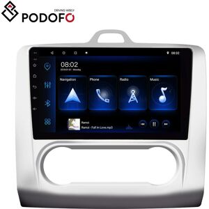 Podofo Android 9.1 Doppel-Din 9 Zoll Auto-Player Für Ford Focus Mk2 2004–2011 Autoradio Gps Wifi Bluetooth Fm-Empfänger Multimedia Video Auto Mp5-Player