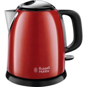 Roter Kompakter Wasserkocher – Russell Hobbs 24992-70 – Fassungsvermögen 1 L – Abnehmbarer Anti-Kalk-Filter