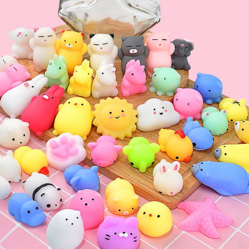 50-5pcs Kawaii Squishies Mochi Anima Squishy Spielzeug Für Kinder Antistress Ball Squeeze Party Favors Stress Relief Spielzeug Für Geburtstag Myy