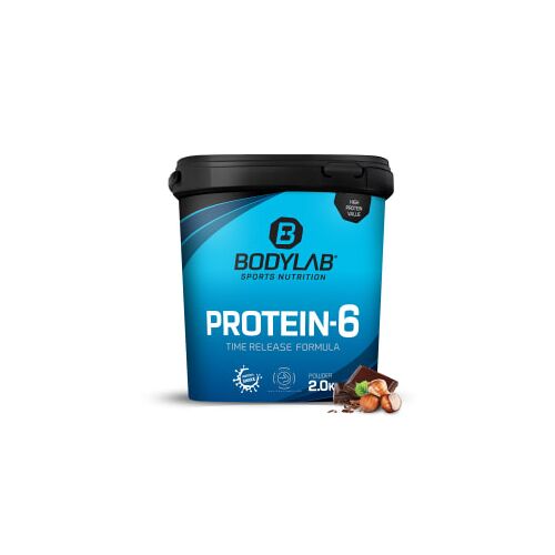 Bodylab24 Protein-6 – 2000g – Schokolade-Haselnuss
