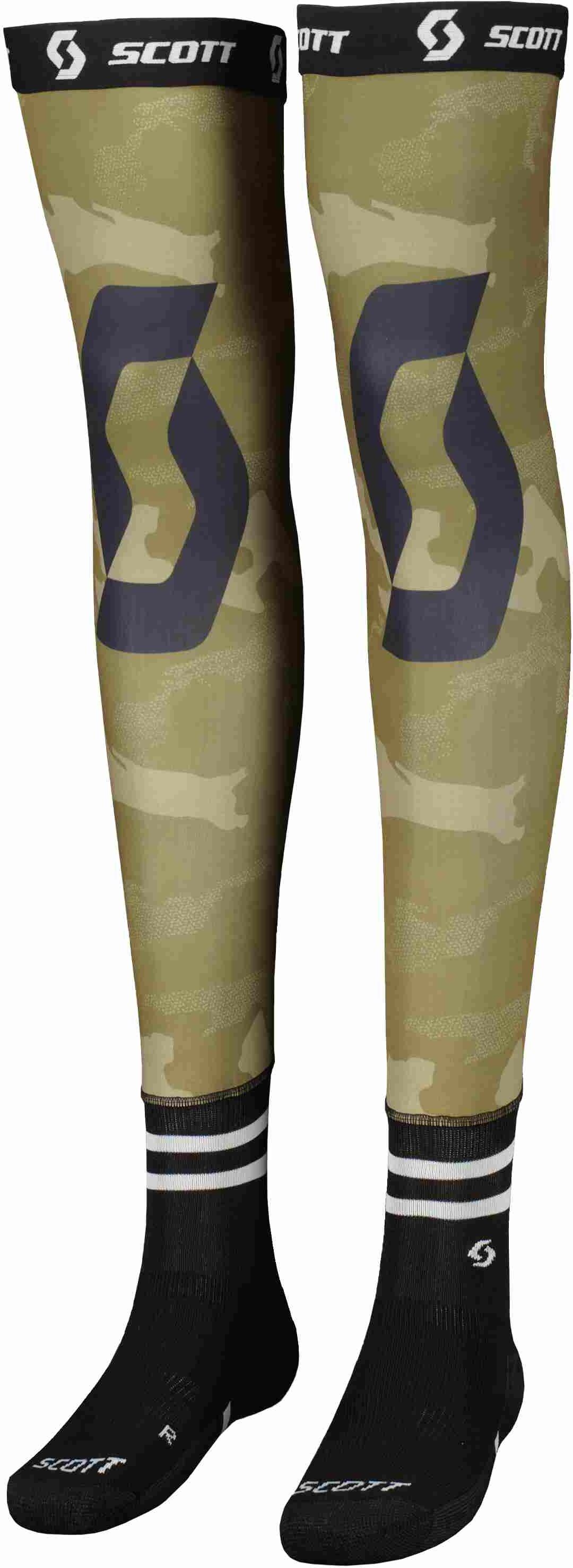 We Cycle Scott Knee Brace MX Motocross Kniestützsocken camo grün 2024 (L) 42-44