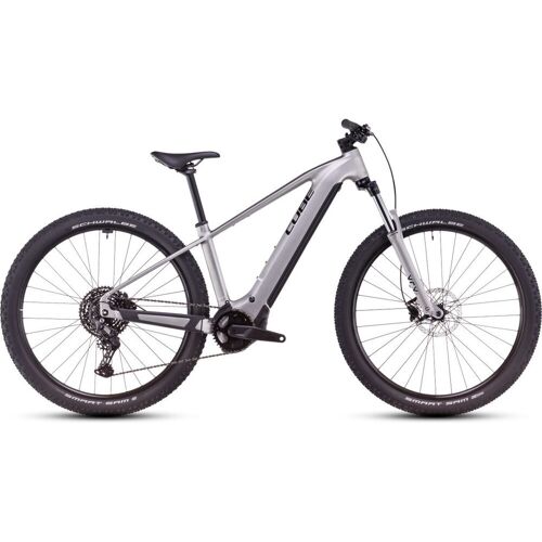 We Cycle Cube Reaction Hybrid One 800 27.5' ' / 29' ' E-Bike MTB Pedelec silberfarben 2025 XL (183-189cm)   E-Mountainbikes