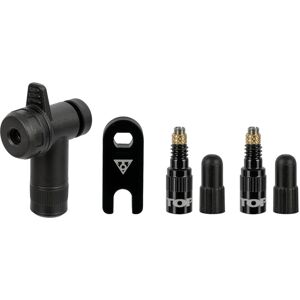 We Cycle Topeak TurboFlow Valve Combo Pumpenkopf mit Ventiladaptern fschwarz We Cycle Topeak TurboFlow Valve Combo Pumpenkopf mit Ventiladaptern fschwarz