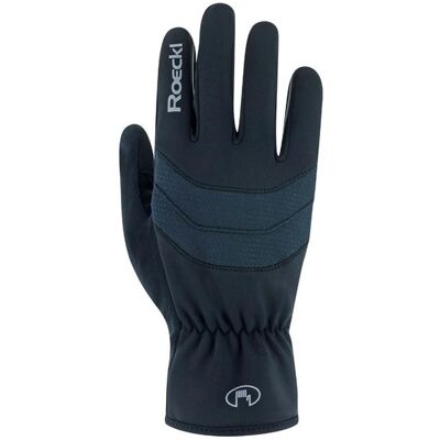 Roeckl Sports Raiano Winddichte Unisex-Handschuhe - Schwarz Roeckl Sports Raiano Winddichte Unisex-Handschuhe - Schwarz