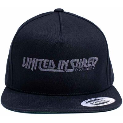 We Cycle Reverse United in Shred Snapback Cap / Mütze schwarz/grau We Cycle Reverse United in Shred Snapback Cap / Mütze schwarz/grau