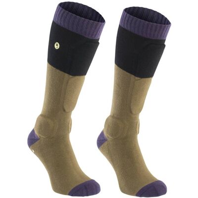 We Cycle Ion BD-Sock Fahrrad Schienbein Protektorensocken mud grün/lila 2026 39-42 We Cycle Ion BD-Sock Fahrrad Schienbein Protektorensocken mud grün/lila 2026 39-42