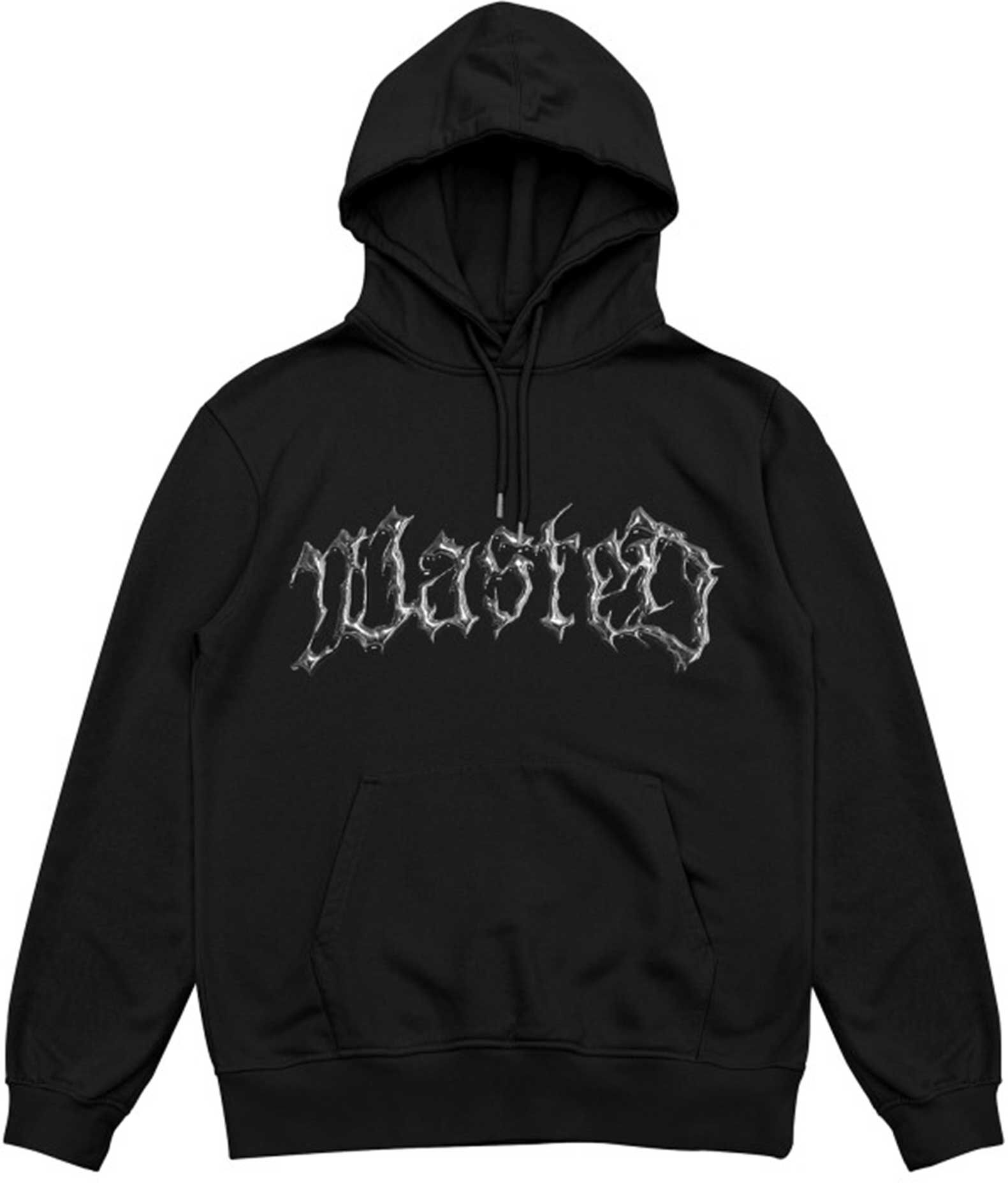 Wasted Paris Hoodie Knight Core Washed Schwarz - Schwarz - Unisex - Size: L