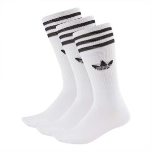 Adidas Socken Solid Crew 3-Pack Weiß Schwarz - Weiß - Unisex - Size: 43-46 EU