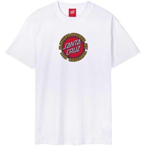 Santa Cruz Skateboards T-Shirt Speed MFG Dot Front Weiß - Weiß - Unisex - Size: M