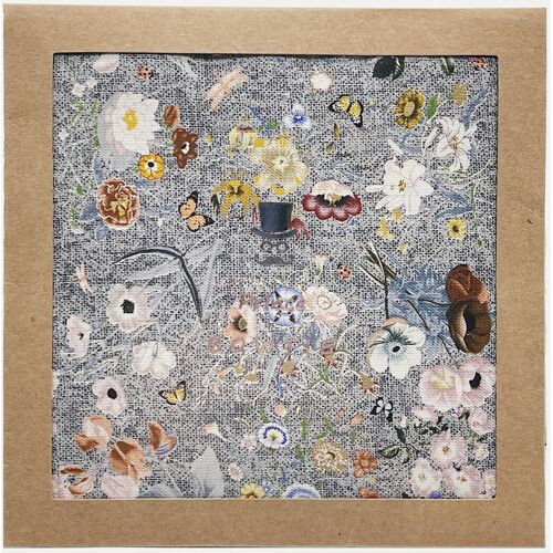 Prince Bowtie Einstecktuch Mit Floralem Druck, Größe Grau