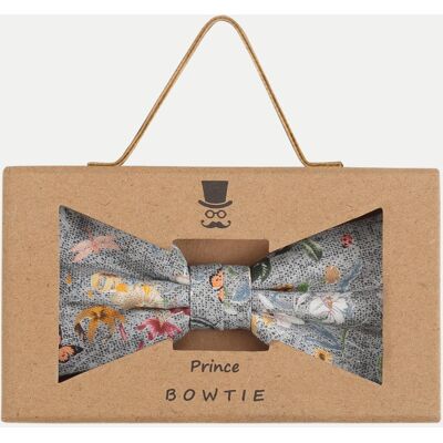 Prince Bowtie Fliege Griffbox Blum Grau Prince Bowtie Fliege Griffbox Blum Grau