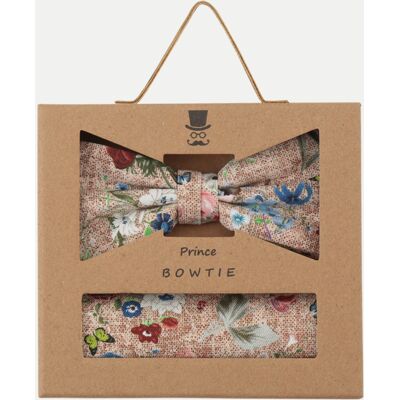 Prince Bowtie Set Fliege+Tuch flower Mehrfarbig Prince Bowtie Set Fliege+Tuch flower Mehrfarbig