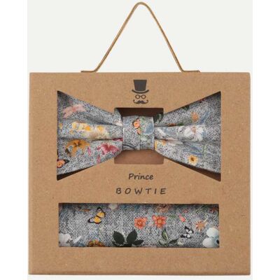 Prince Bowtie Set Fliege+Tuch flower Mehrfarbig Prince Bowtie Set Fliege+Tuch flower Mehrfarbig