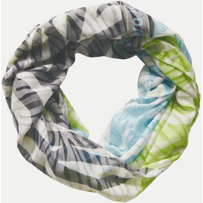 Cecil Gemusterter Loop Schal Mehrfarbig Cecil Gemusterter Loop Schal Mehrfarbig