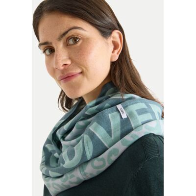 Cecil Loop Schal mit Print Blau Cecil Loop Schal mit Print Blau