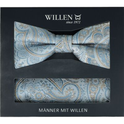 Willen Fliege + Einstecktuch Set Blau Willen Fliege + Einstecktuch Set Blau