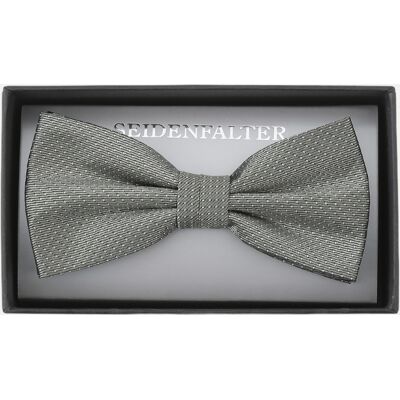 Prince Bowtie Fliege aus Seide Picoté Grau Prince Bowtie Fliege aus Seide Picoté Grau