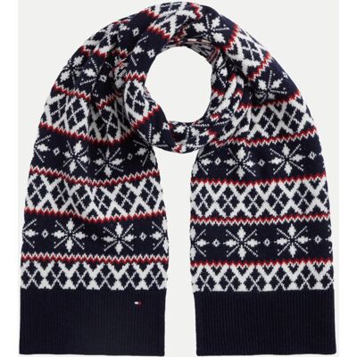 Tommy Hilfiger Schal FLAG FAIRISLE Blau Tommy Hilfiger Schal FLAG FAIRISLE Blau