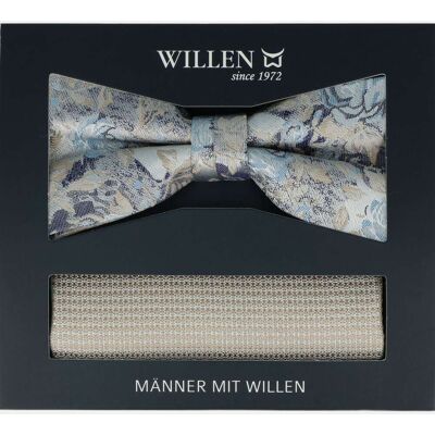 Willen Fliege + Einstecktuch Set Beige Willen Fliege + Einstecktuch Set Beige