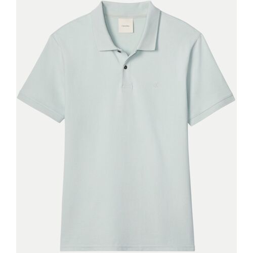 Calvin Klein Pique Polohemd, Größe M Weiß