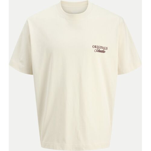 Jack & Jones Comfort-Fit T-Shirt Mit Schriftzug, Größe Xl Weiß