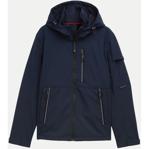 Tom Tailor Softshell Jacke Mit Kapuze, Größe M Blau
