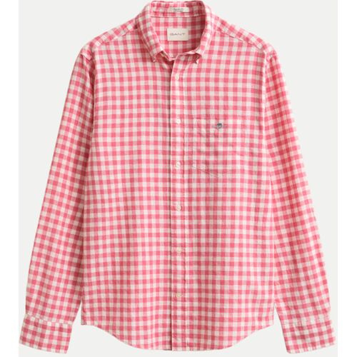 Gant Leinenhemd Regular-Fit, Größe S Rosa