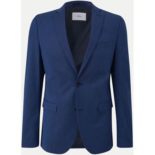 S. Oliver Black Label Slim-Fit Baukasten Sakko, Größe 98 Blau