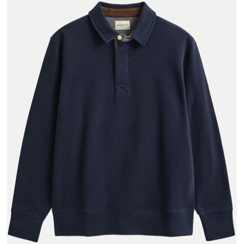 Gant Polo-Sweatshirt Sacker Rib, Größe M Blau