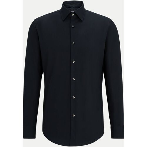 Boss Black Slim-Fit Hemd Hank, Größe 43 Schwarz