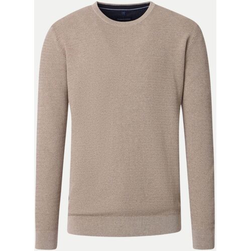 Casamoda Pullover Mit Meliertenmuster, Größe L Beige