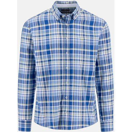 Fynch-Hatton Hemd Oxford Check, Größe M Blau
