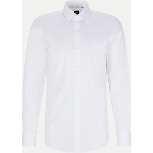 Boss Black Slim-Fit Hemd Hank, Größe 43 Weiß