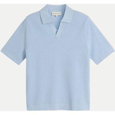 Tom Tailor Denim Poloshirt aus Piqué-Strick Blau L Tom Tailor Denim Poloshirt aus Piqué-Strick Blau L