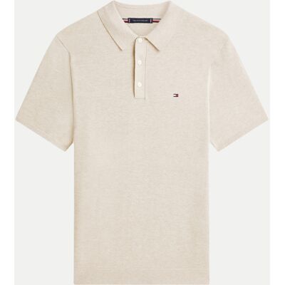 Tommy Hilfiger Regular-Fit Strick-Poloshirt Beige XXL Tommy Hilfiger Regular-Fit Strick-Poloshirt Beige XXL