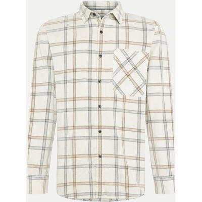 Pierre Cardin Regular-Fit Overshirt mit Karo-Muster Beige XXL Pierre Cardin Regular-Fit Overshirt mit Karo-Muster Beige XXL