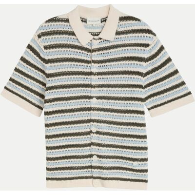 Tom Tailor Casual structure mix knit polo Mehrfarbig M Tom Tailor Casual structure mix knit polo Mehrfarbig M
