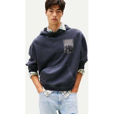 Tommy Jeans Regular-Fit Kapuzenpullover TJM 90S WSHD Blau M Tommy Jeans Regular-Fit Kapuzenpullover TJM 90S WSHD Blau M