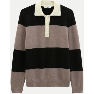 Marc O' Polo Strick-Poloshirt mit Colorblock-Muster Mehrfarbig M Marc O' Polo Strick-Poloshirt mit Colorblock-Muster Mehrfarbig M