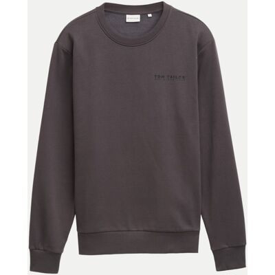 Tom Tailor Casual Regular-Fit Sweatshirt mit Logo Grau L Tom Tailor Casual Regular-Fit Sweatshirt mit Logo Grau L