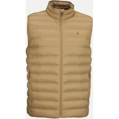 Tommy Hilfiger Weste mit Stehkragen Beige M Tommy Hilfiger Weste mit Stehkragen Beige M