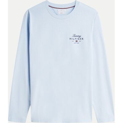 Tommy Hilfiger Langarm- Shirt mit Logo-Print Blau XXL Tommy Hilfiger Langarm- Shirt mit Logo-Print Blau XXL