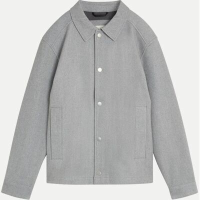 Tom Tailor Denim Übergangsjacke in Woll-Optik Grau L Tom Tailor Denim Übergangsjacke in Woll-Optik Grau L