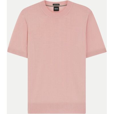 Boss Black Kurzarm-Pullover Rosa XL Boss Black Kurzarm-Pullover Rosa XL