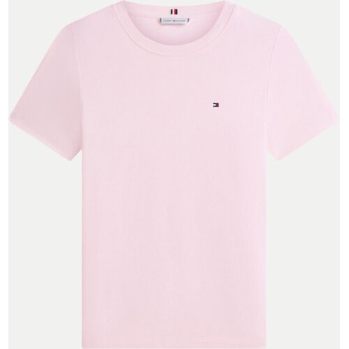 Tommy Hilfiger Basic T-Shirt, Größe S Rosa